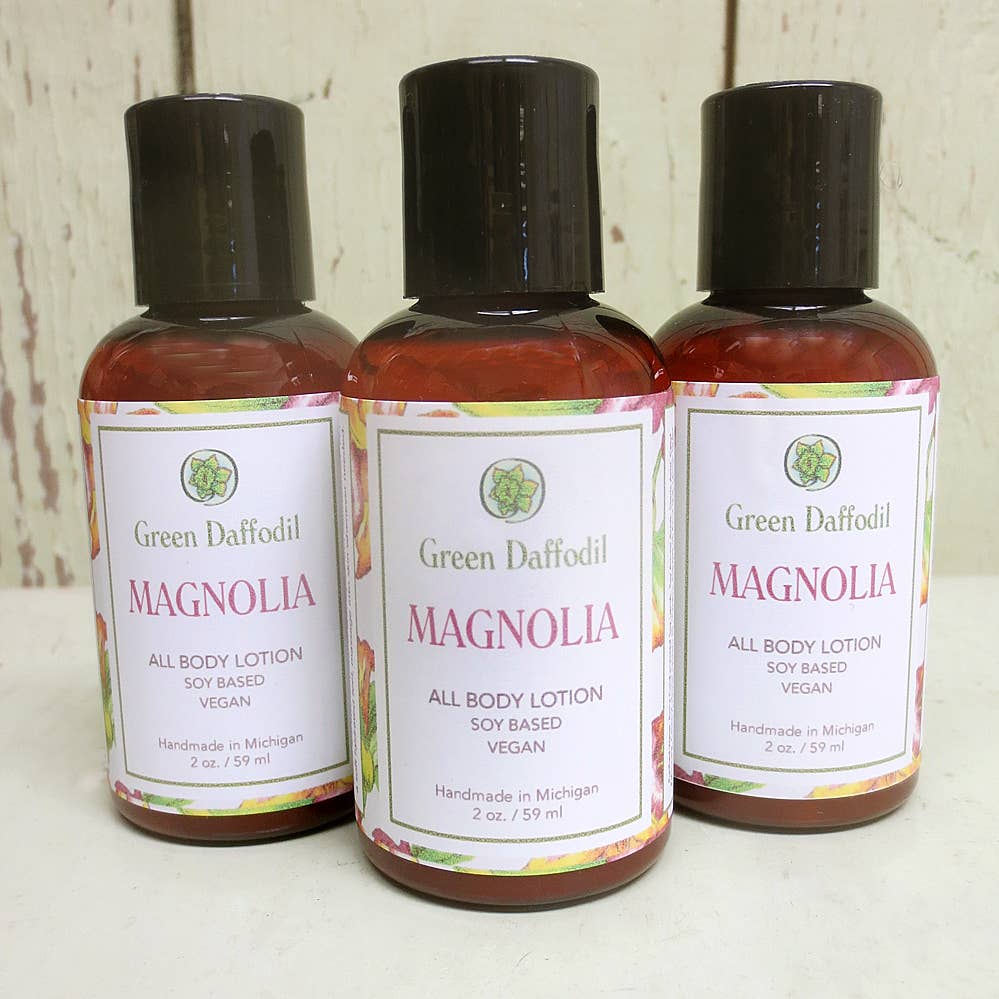 Magnolia Mini Soy Lotion Bottle - Spring Floral