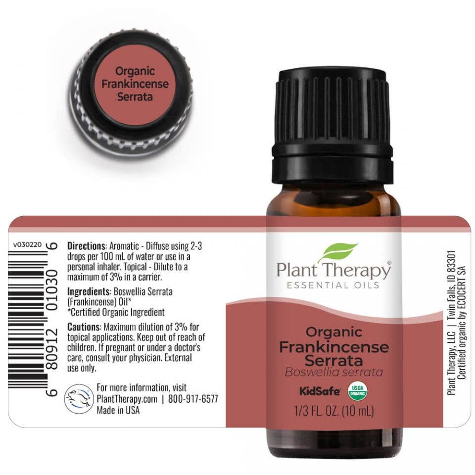 Plant Therapy - Organic Frankincense Serrata Essential Oil 10 mL