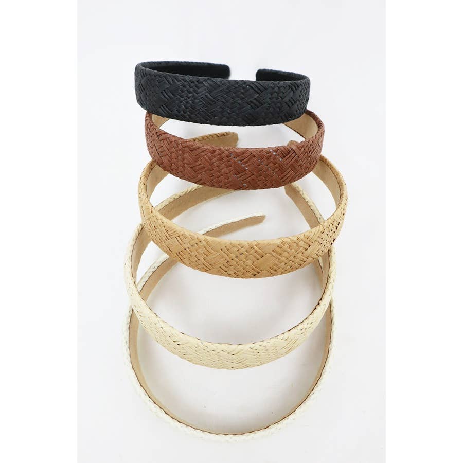 Woven Straw Summer Headband