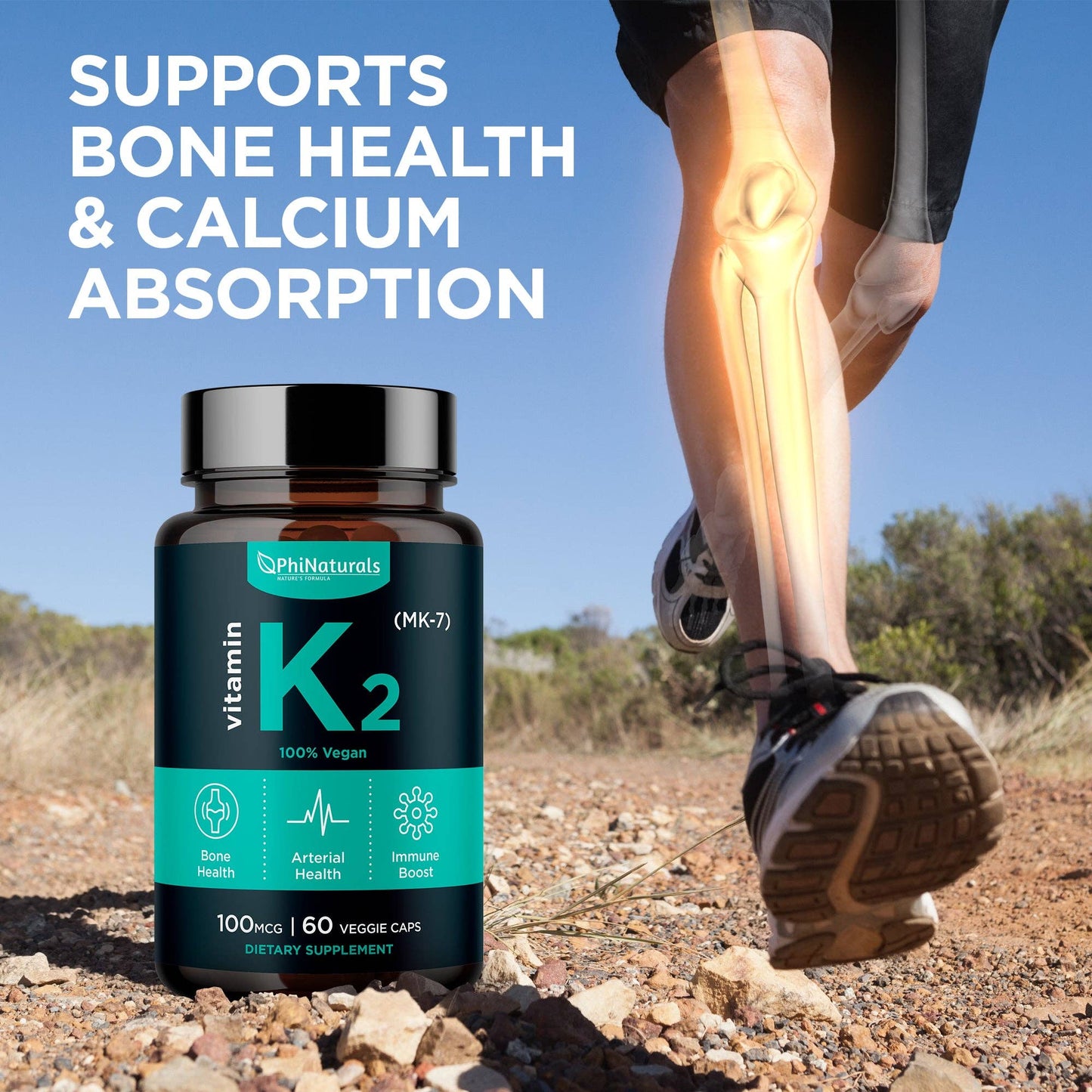 Vitamin K2 MK-7 100mcg Supplement