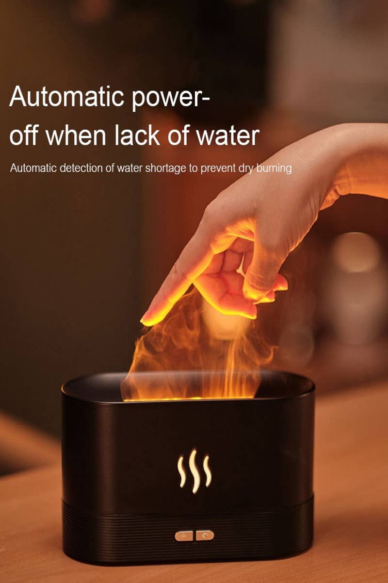 7 Color Flame Mini Humidifier Aromatherapy/Essential Oil Diffuser