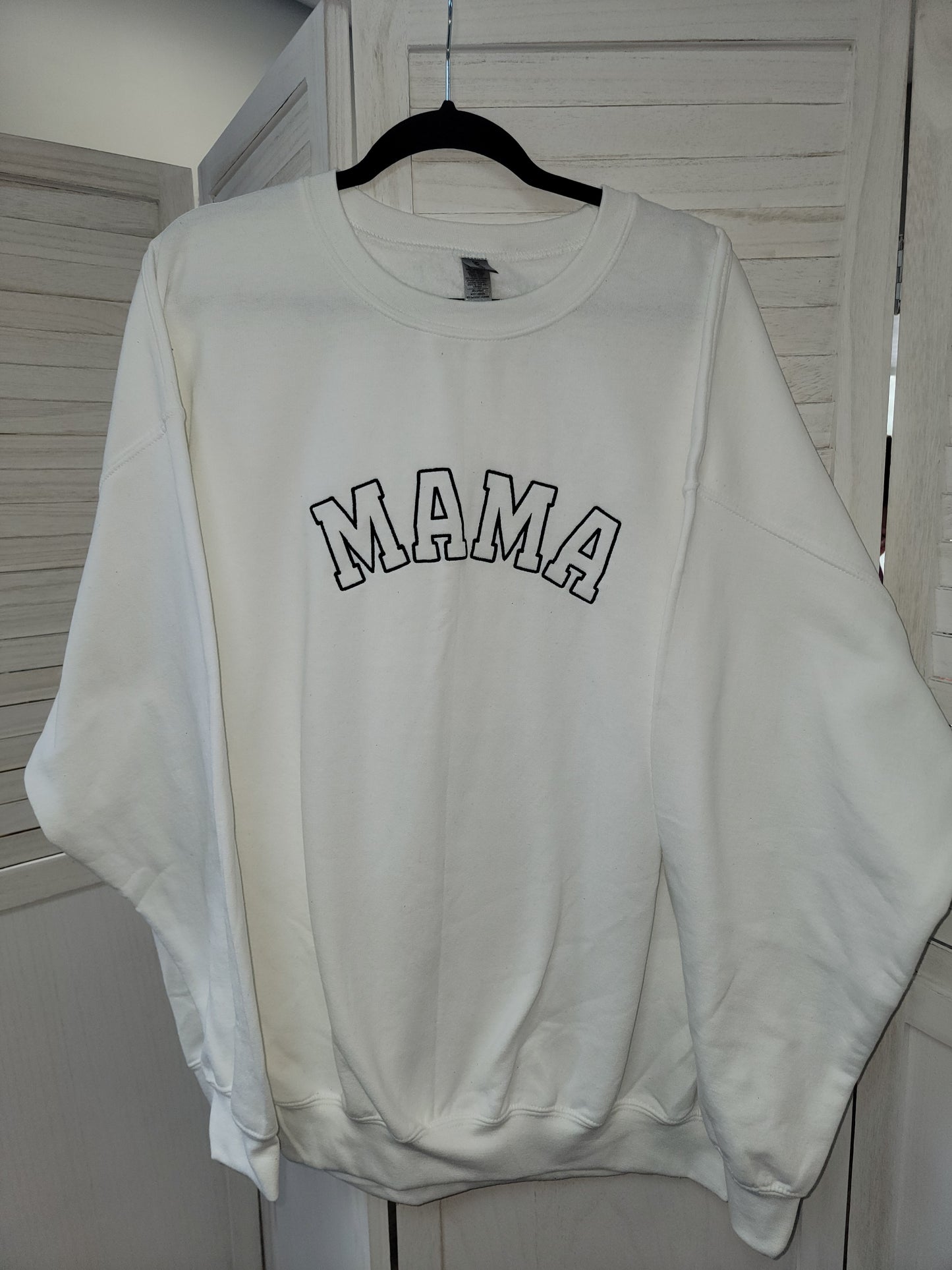 Mama Sweatshirt, Mama Embroidered Sweatshirt