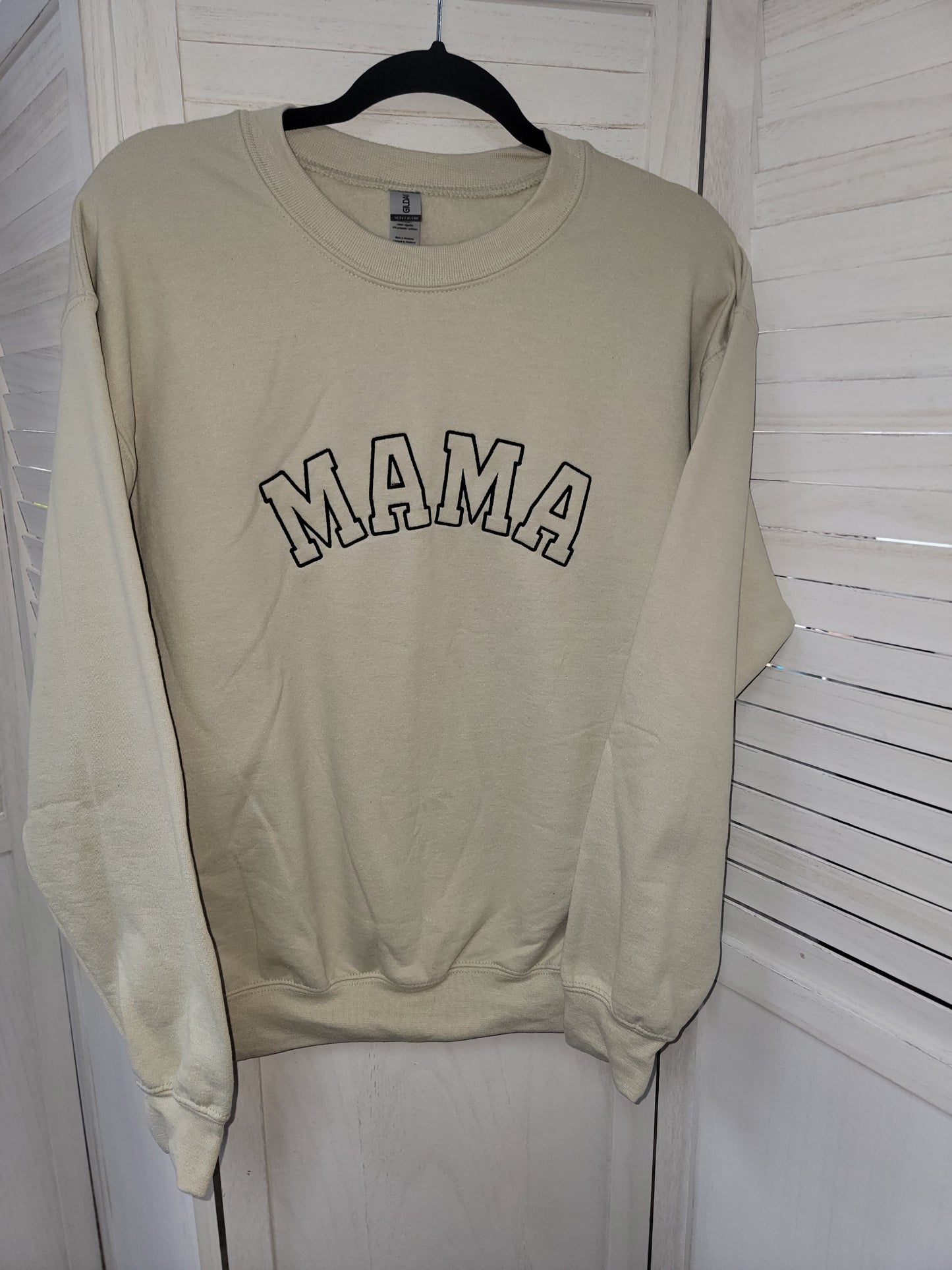 Mama Sweatshirt, Mama Embroidered Sweatshirt