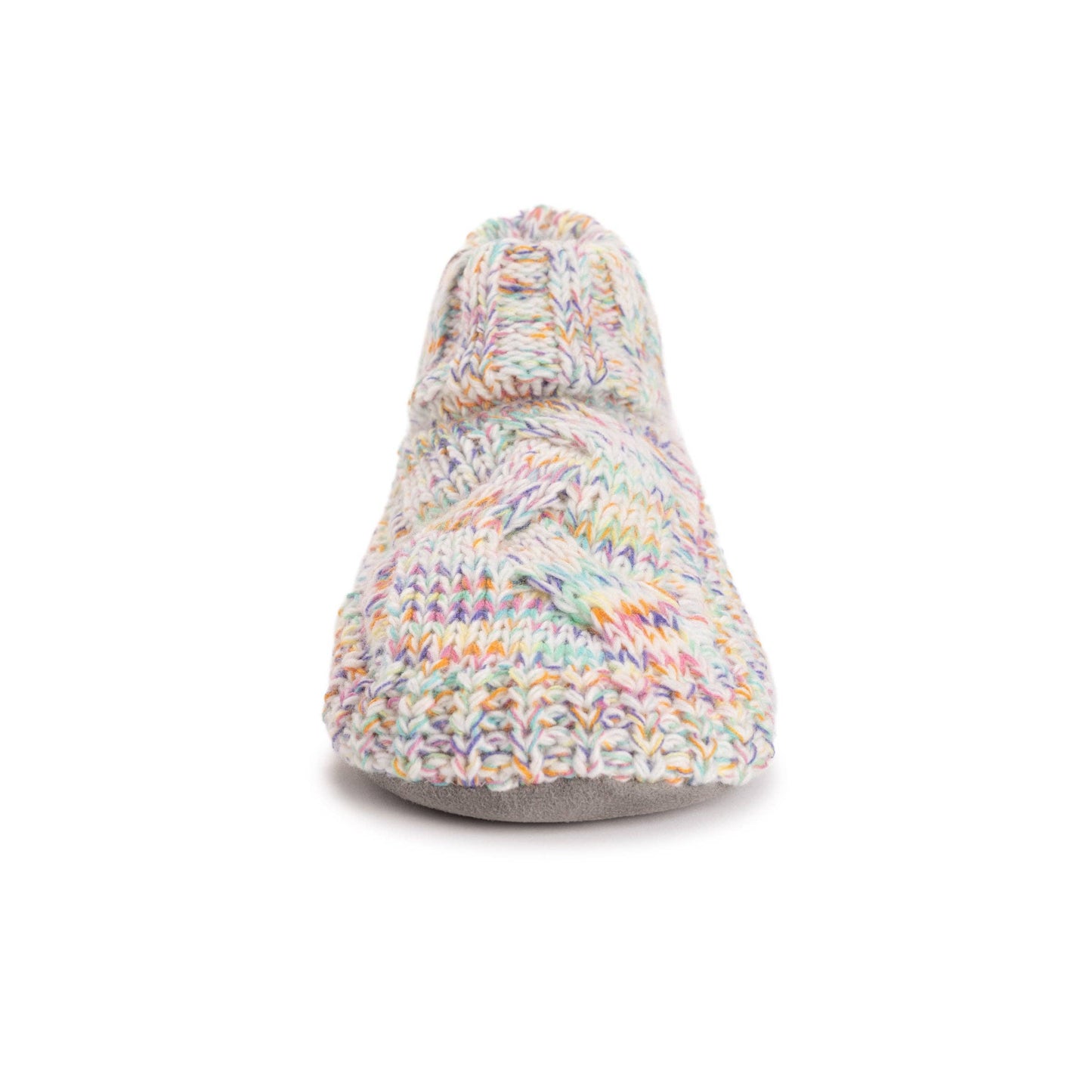 Muk Luks Women's Luxe Short Slipper Sock With Ribbed Cuff