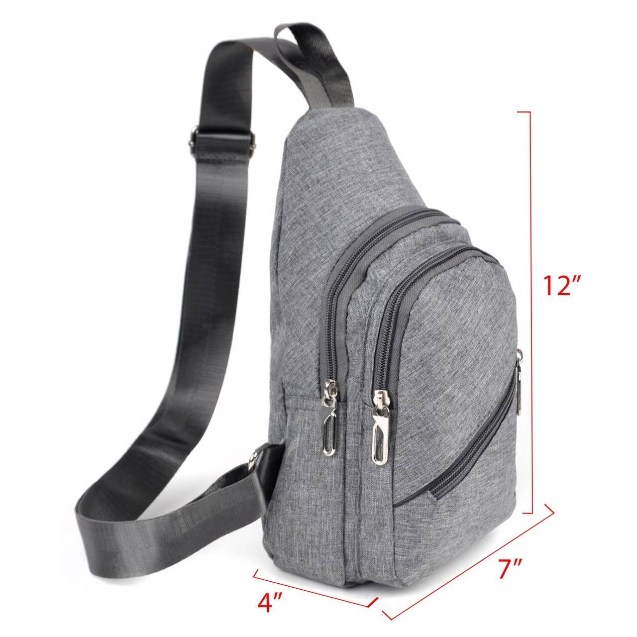 Crossbody Sling Bag: Charcoal