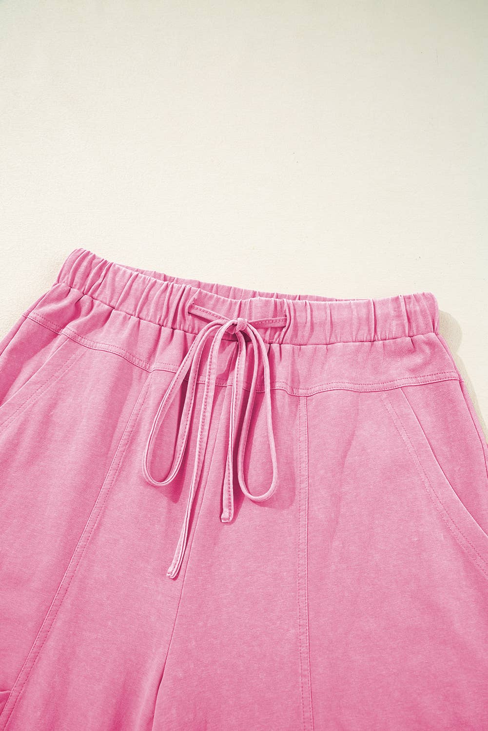 Mineral Wash Exposed Seam Wide Leg Cargo Pansts (S-XL)