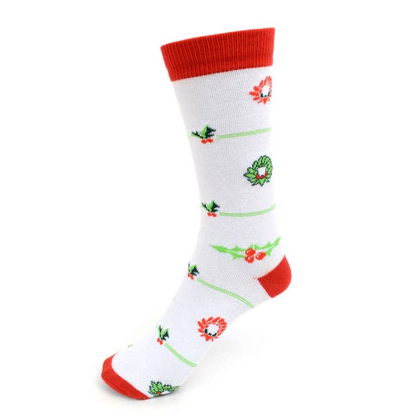 Ladies Christmas Holidays Crew Socks-3 Pair