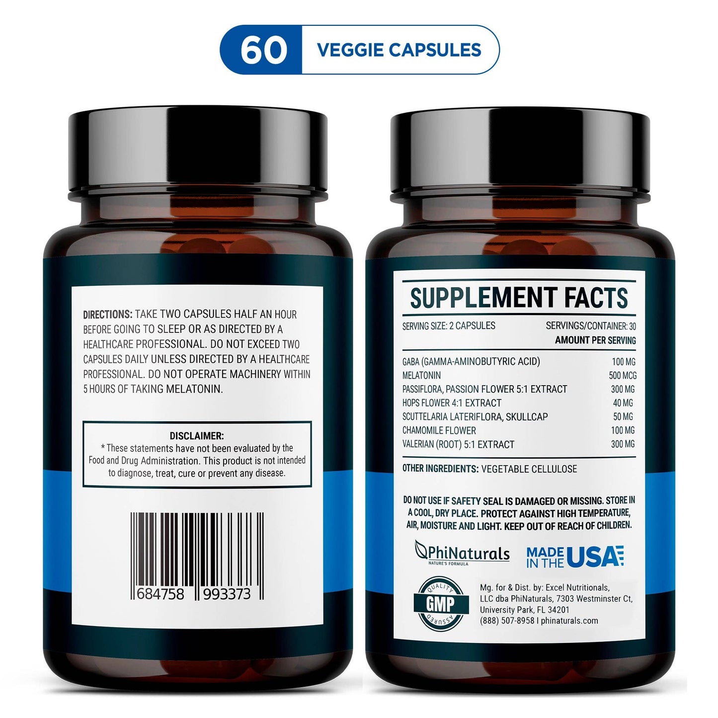 Natural Sleep Aid Herbal Supplement