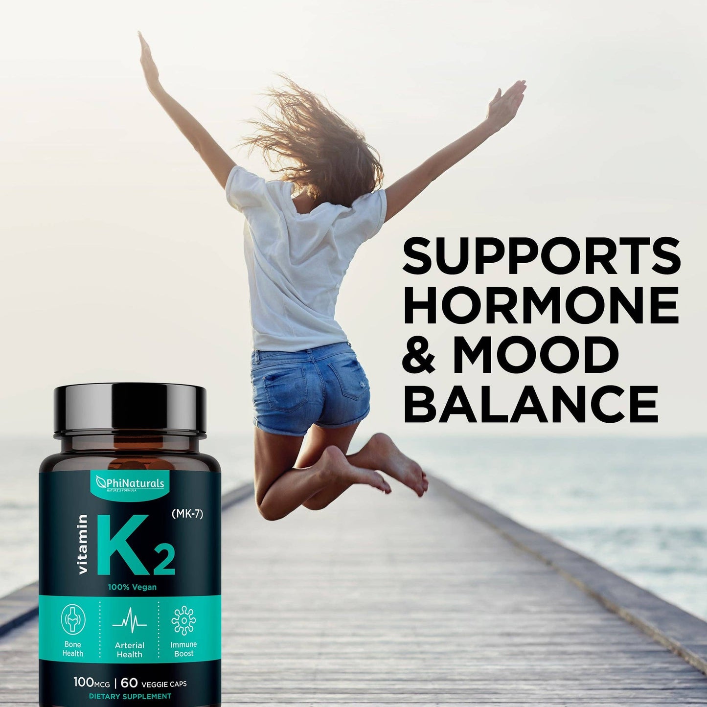 Vitamin K2 MK-7 100mcg Supplement