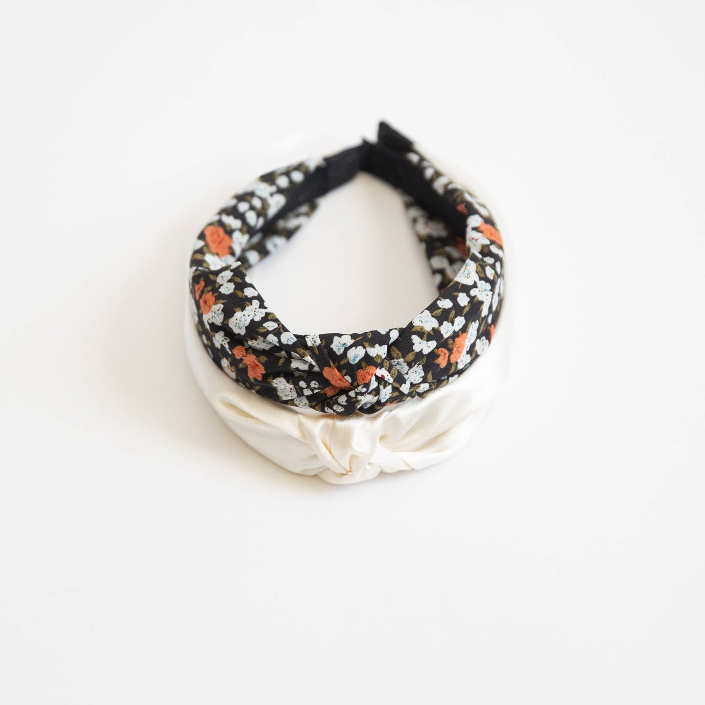 Isla Floral and Satin Headbands - 2 Pack