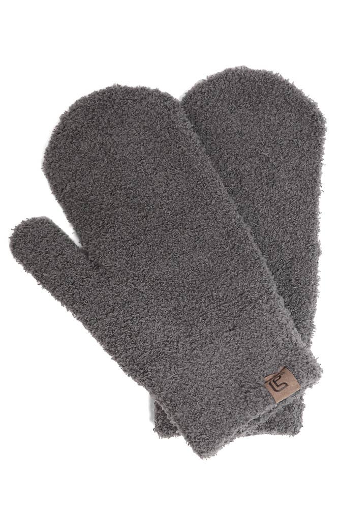 Solid Mittens: Ivory