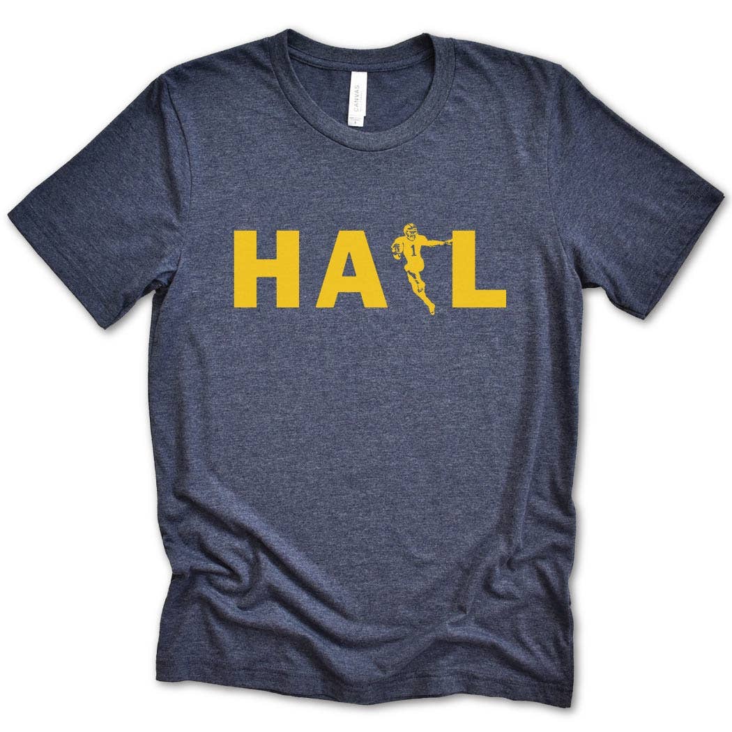 Hail Unisex Soft Heather Screen Printed T-Shirt