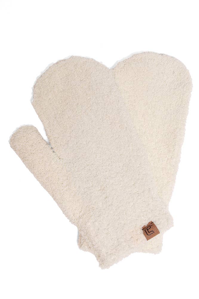 Solid Mittens: Ivory