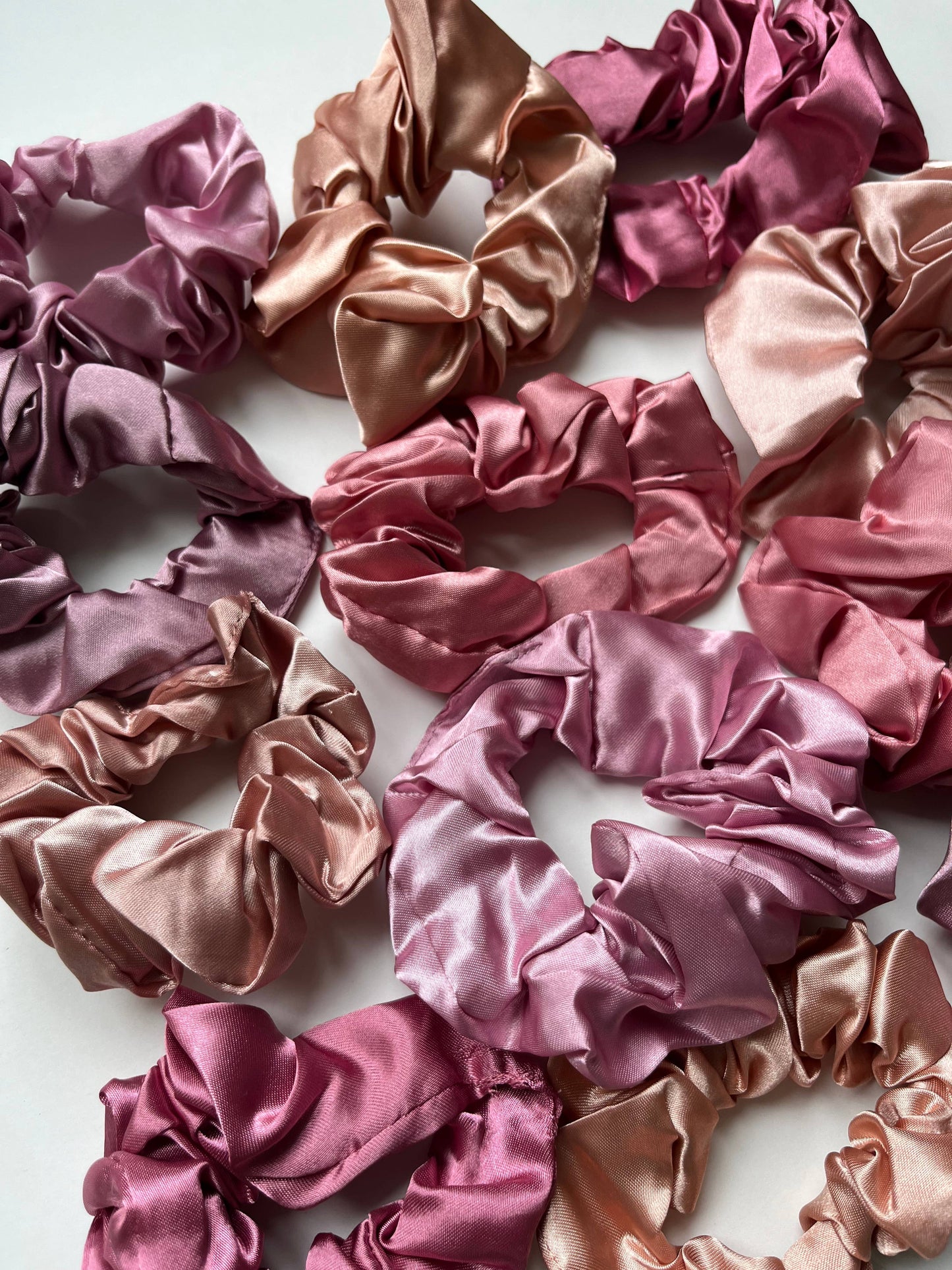 Hair Scrunchies - Pink Spring Tulip