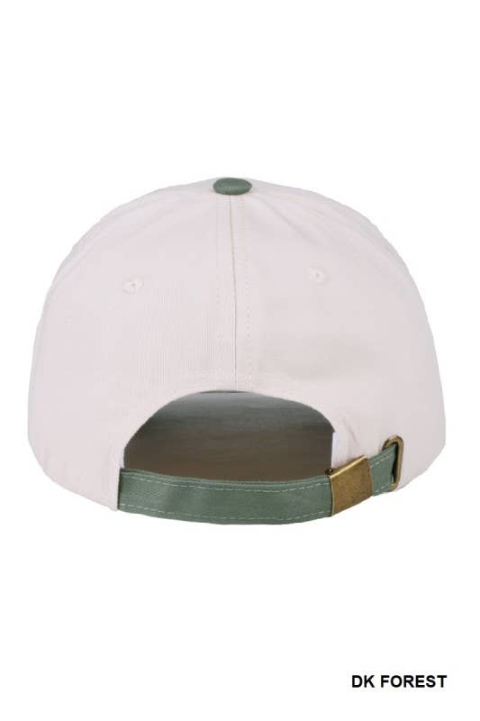 Yappy Hour Two Tone Canvas Cotton Cap