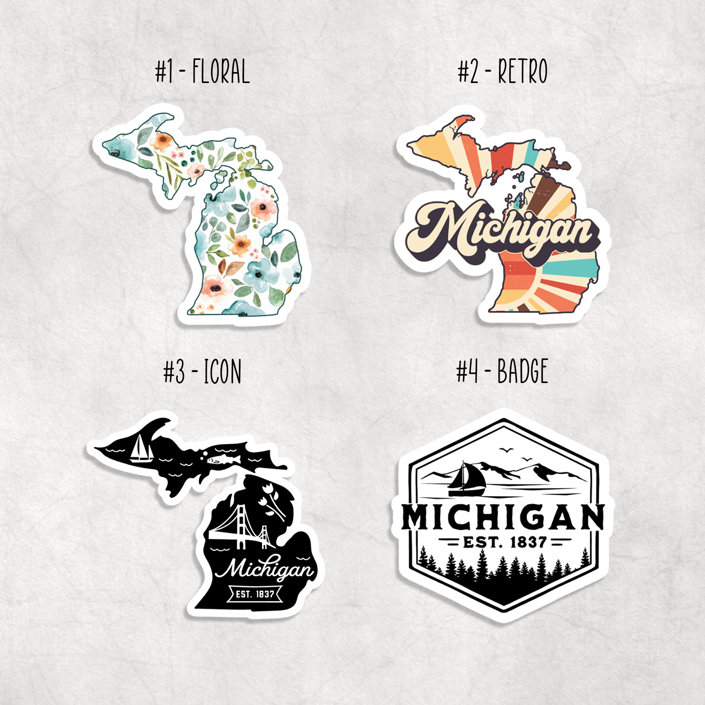 Expression Design Co - Michigan Stickers:/Car Decal