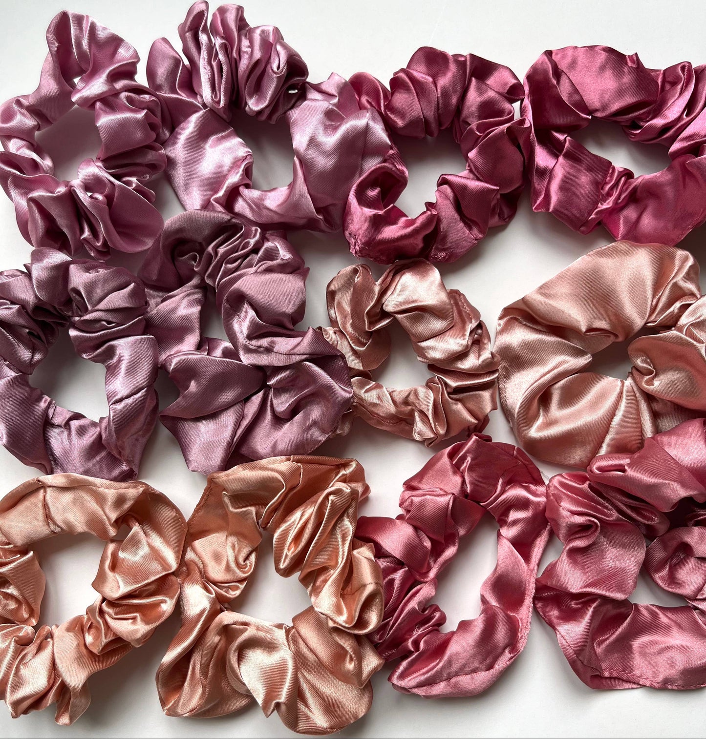 Hair Scrunchies - Pink Spring Tulip