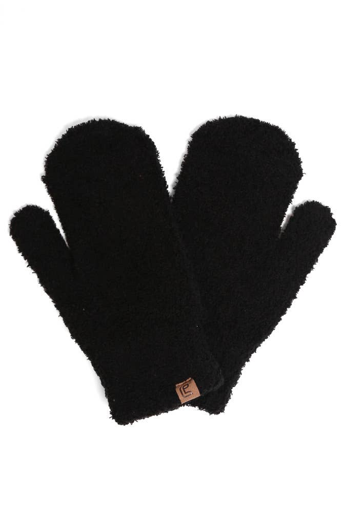 Solid Mittens: Ivory