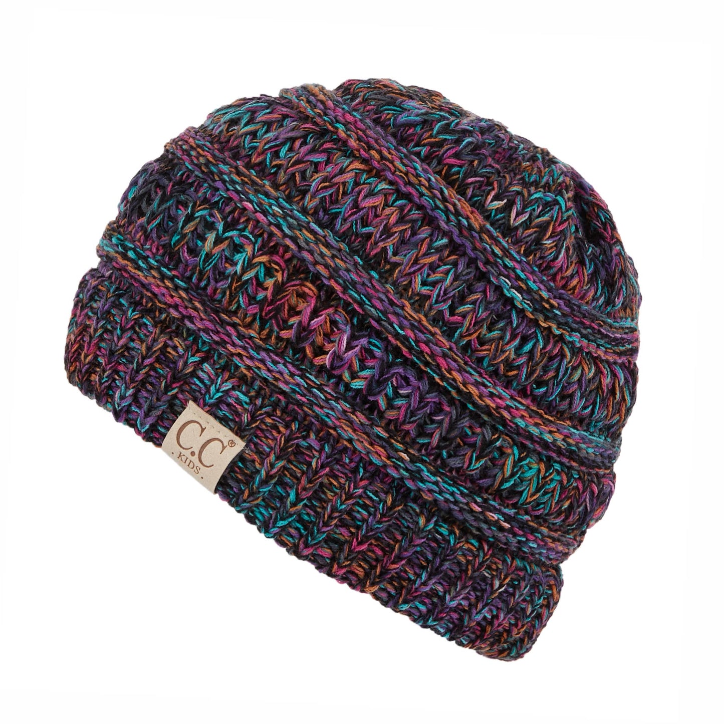 C.C Kids Four Tone Thread Mixed Color Beanie: 01