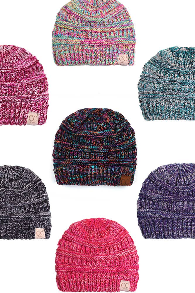 C.C Kids Four Tone Thread Mixed Color Beanie