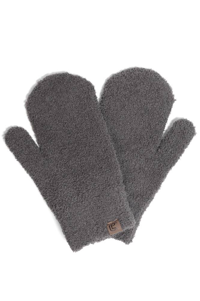 Solid Mittens: Ivory