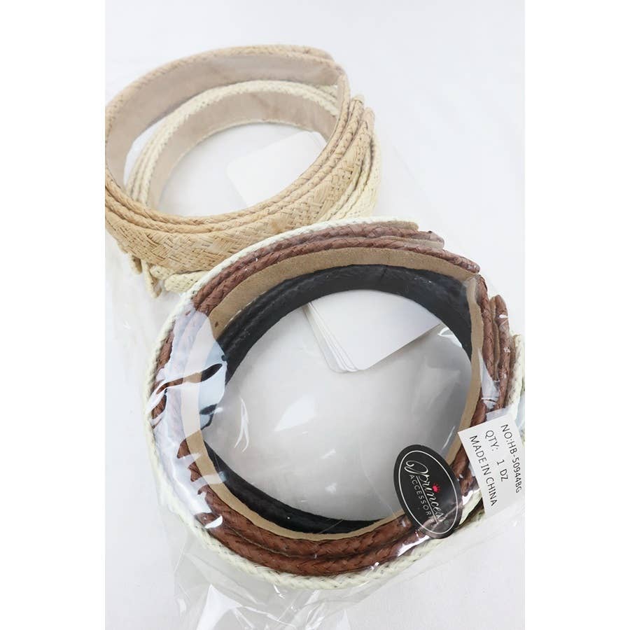 Woven Straw Summer Headband