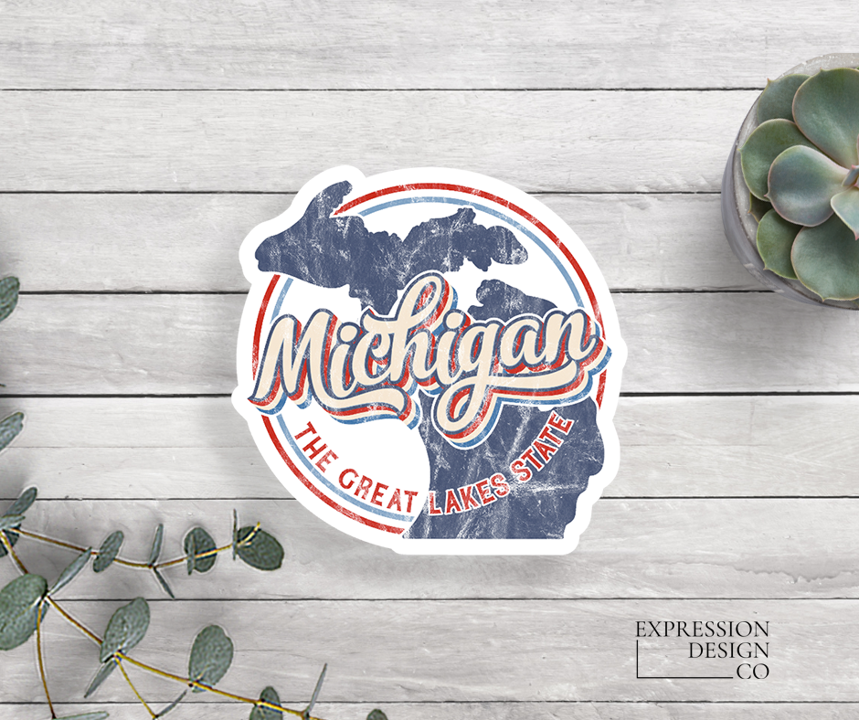 Expression Design Co - Michigan Vinyl Sticker