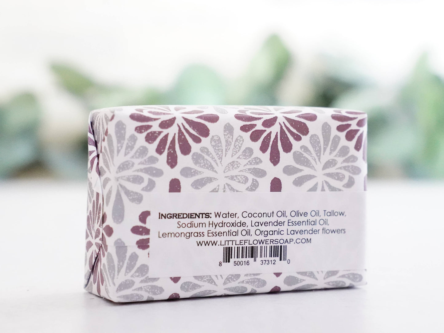 Lavender Lemongrass Handmade Soap: 3.5 oz