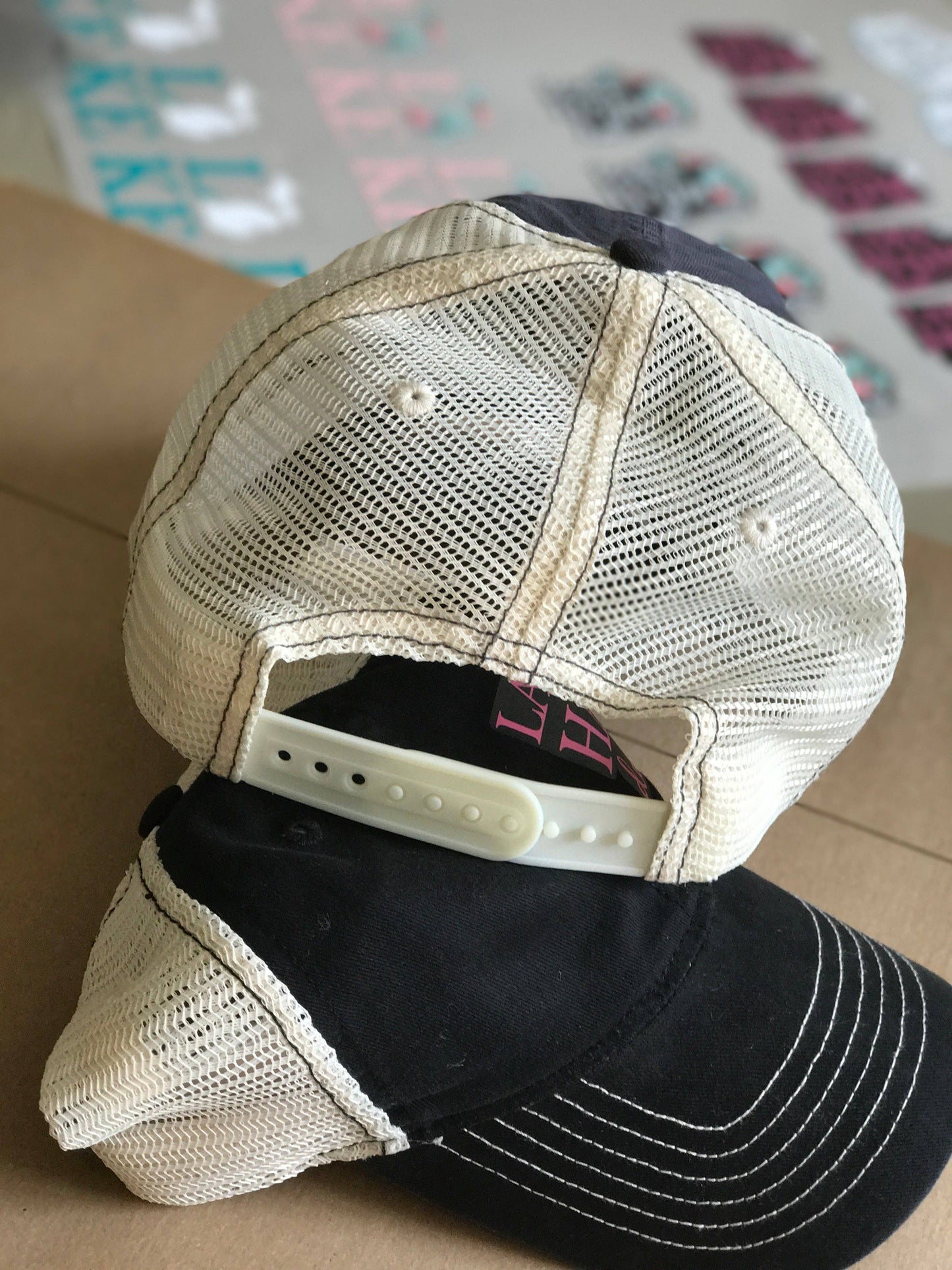Vintage Floral Michigan Trucker Gray Hat