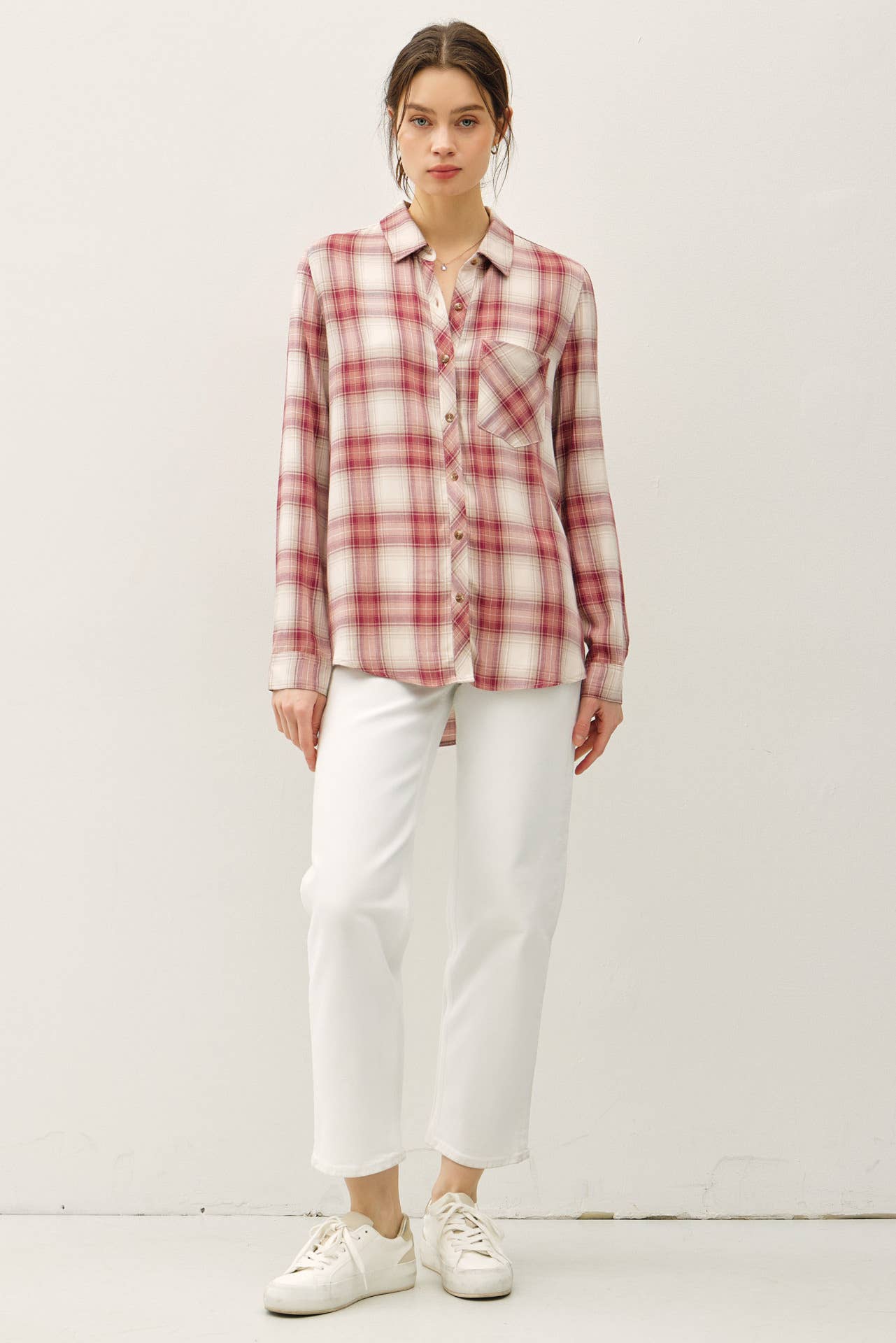 Robertson Plaid Long Sleeved Button Up Shirt