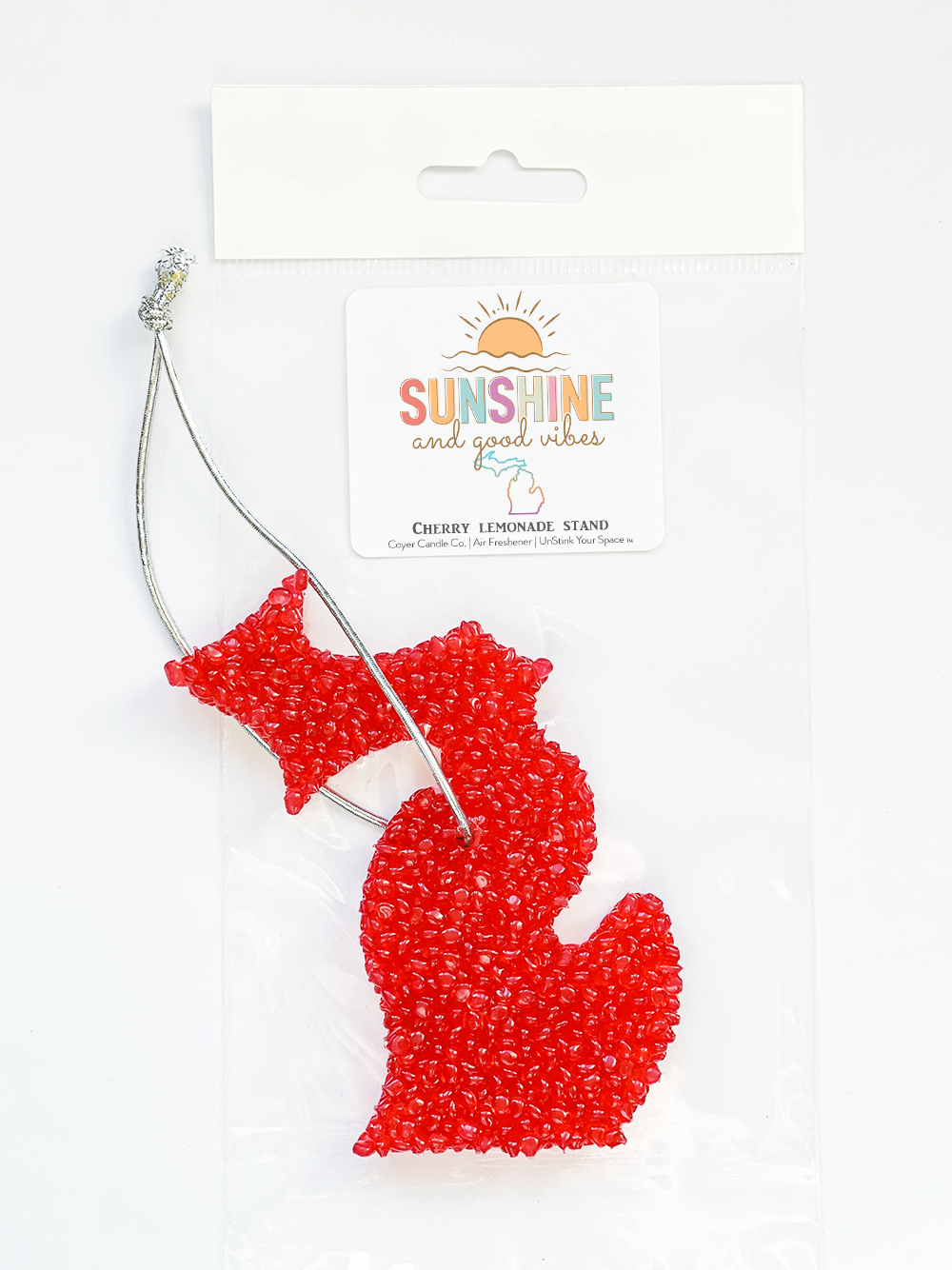 Air Fresheners - Sunshine & Good Vibes "Michigan": Cherry Lemonade Stand / Full State Michigan