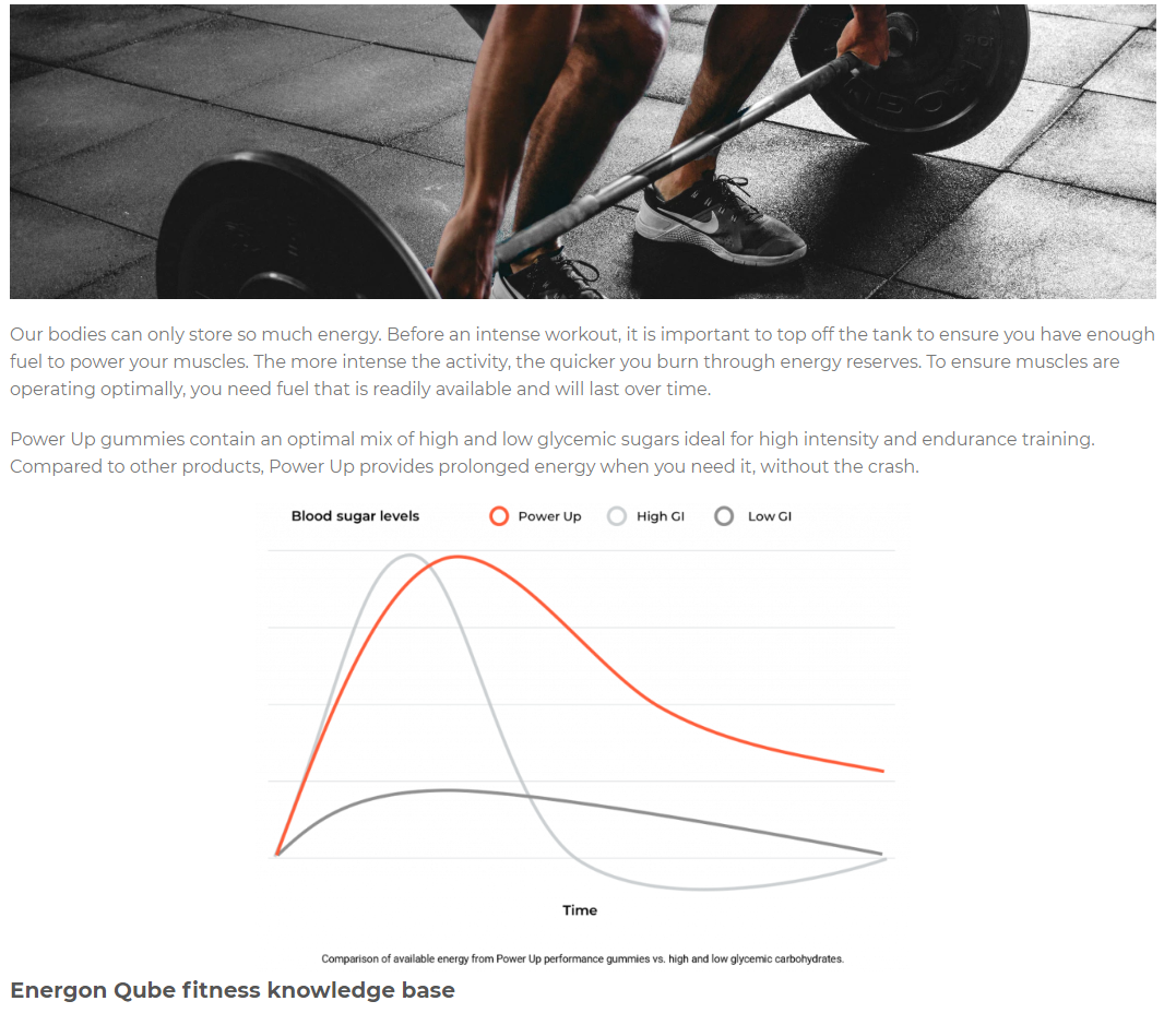 Pre Workout Gummies & Energy Supplements - Power Up One Packet (4 day supply)