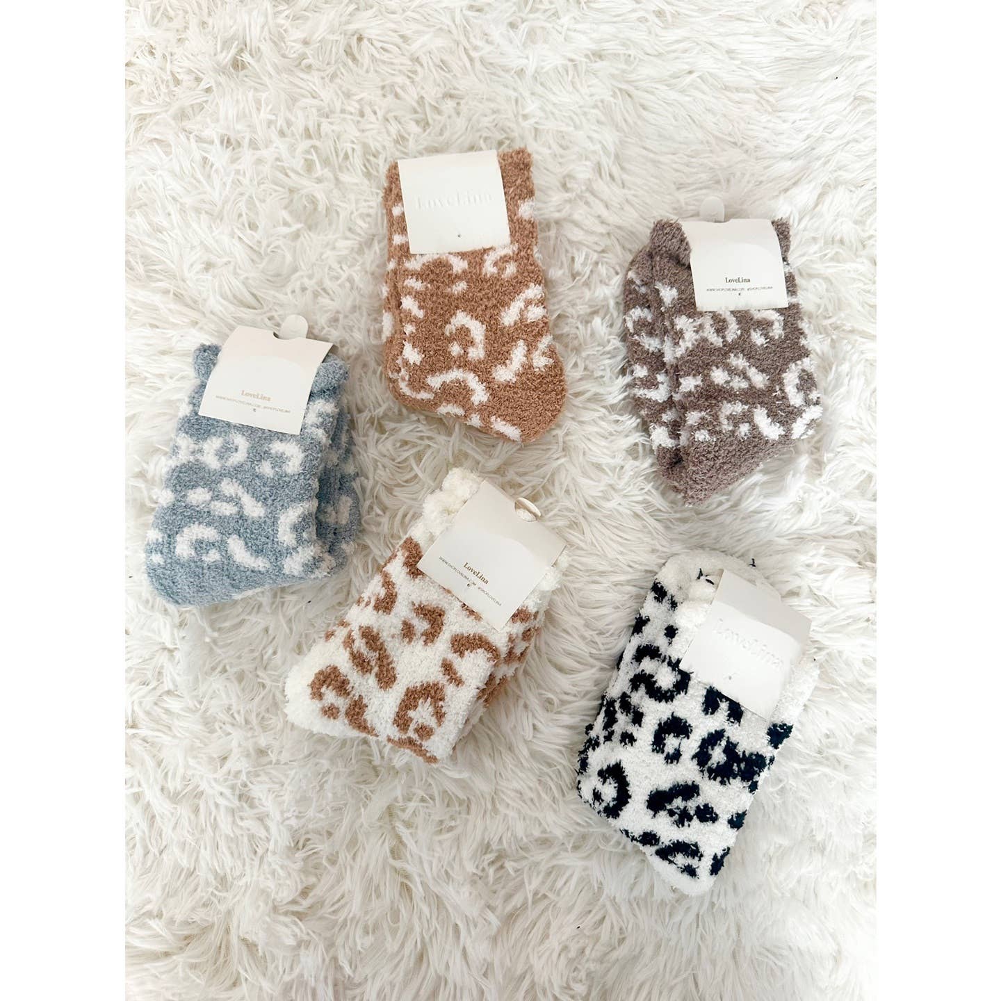 Assorted Leopard Print Socks for Women