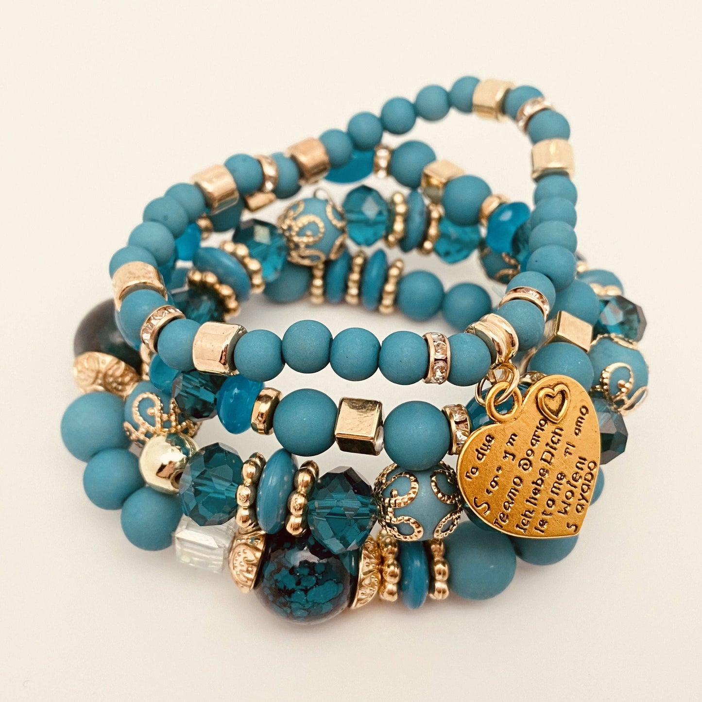Handmade Bohemian Beaded Bracelet 4pcs/set