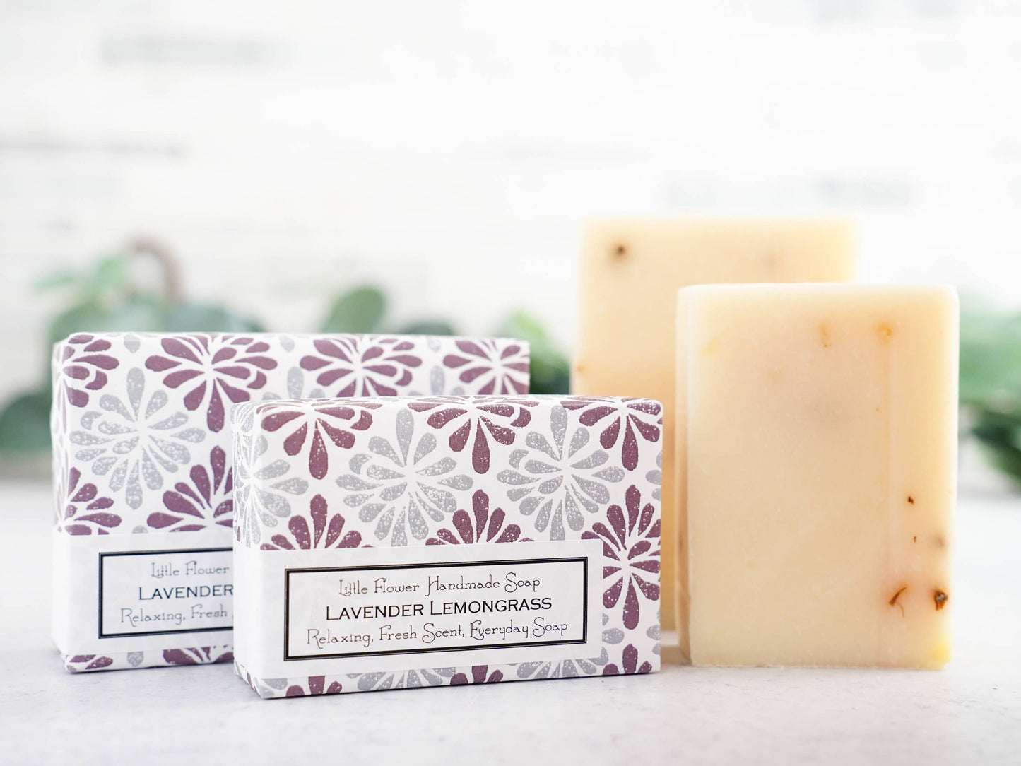 Lavender Lemongrass Handmade Soap: 3.5 oz