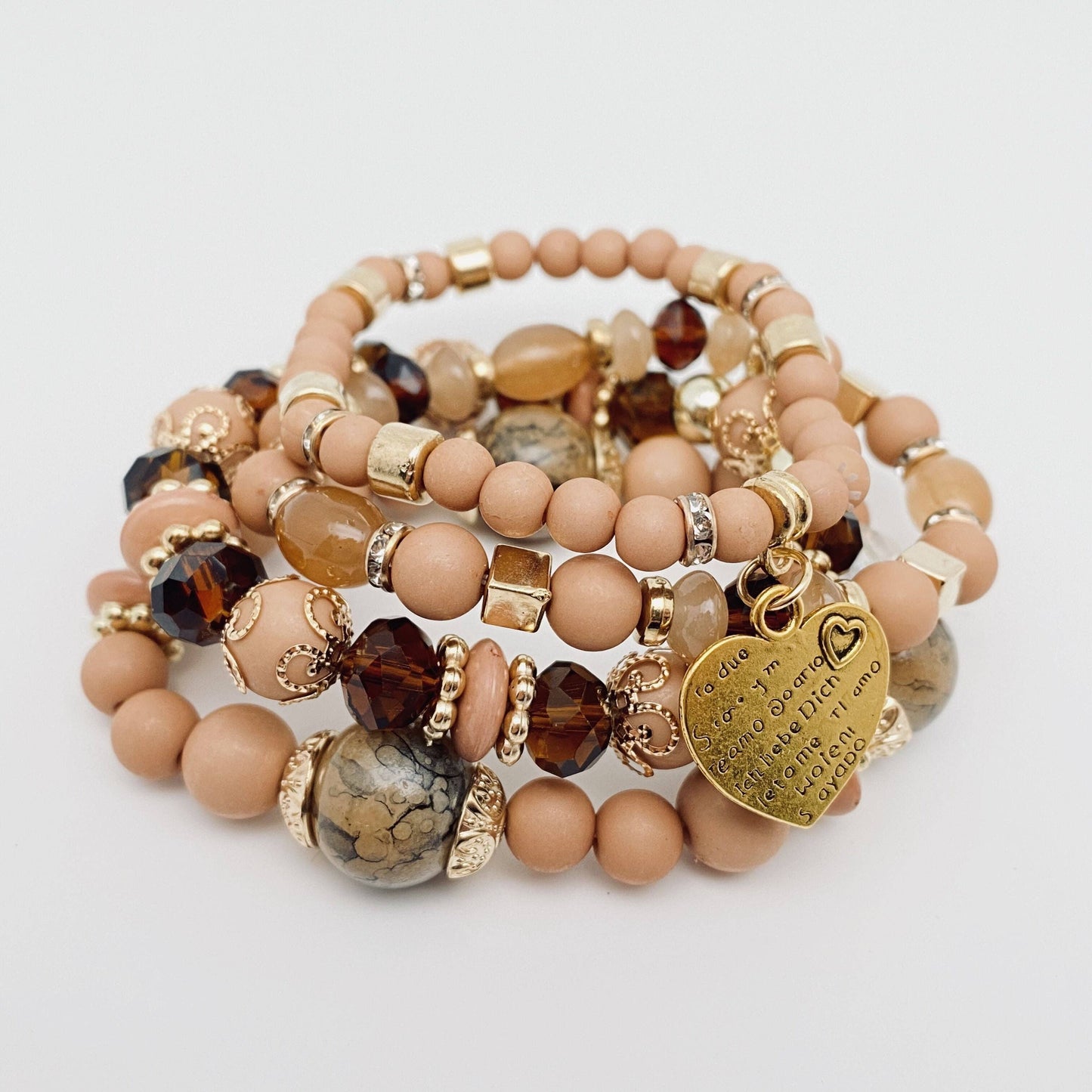 Handmade Bohemian Beaded Bracelet 4pcs/set
