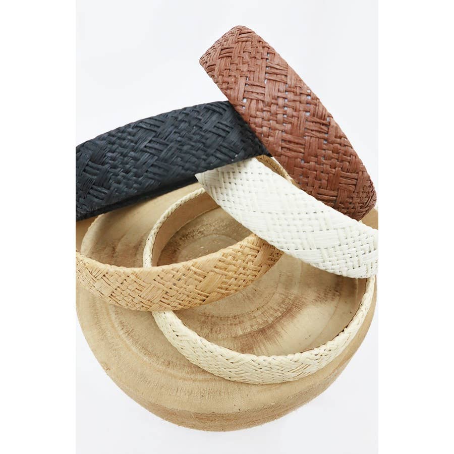 Woven Straw Summer Headband
