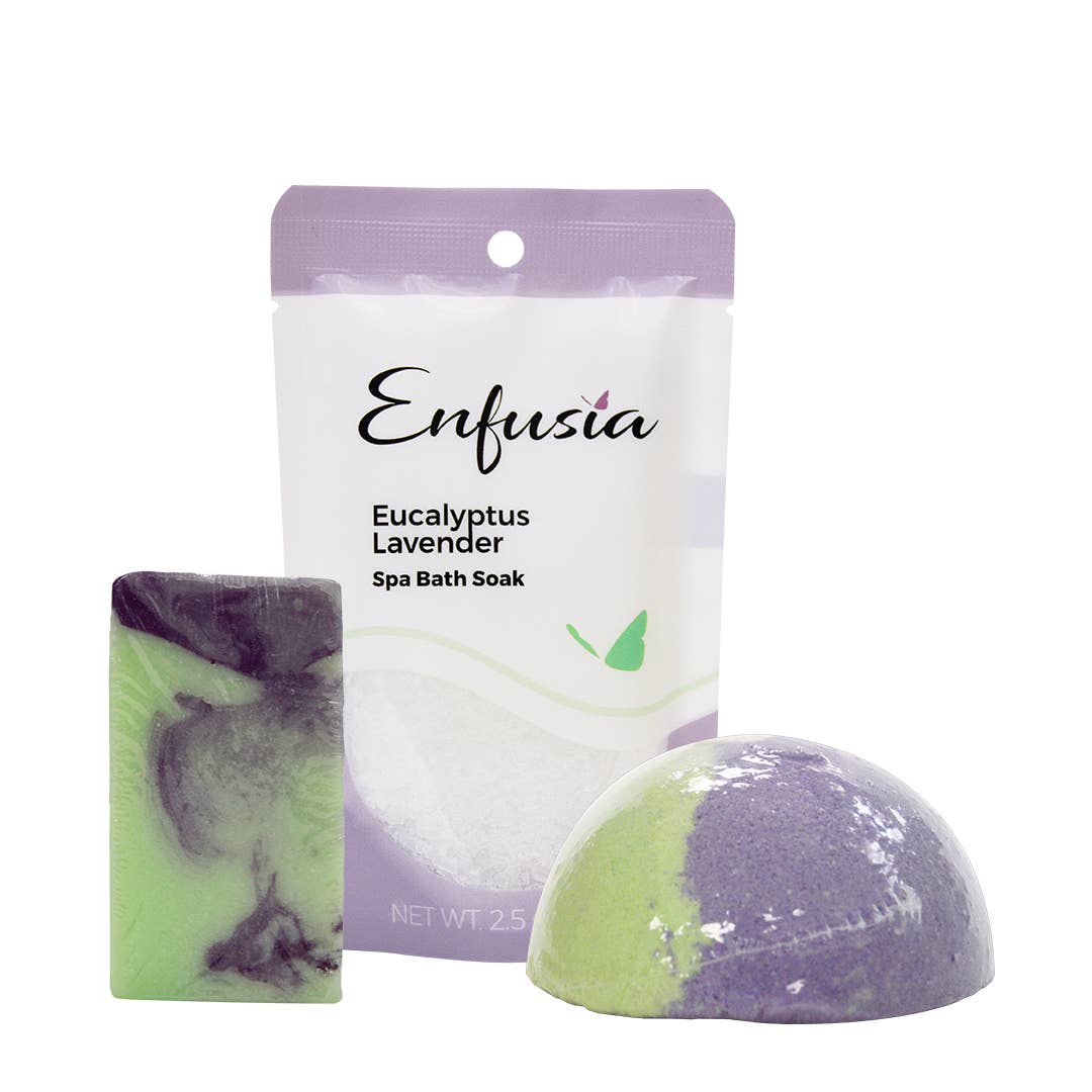 Salt, Soap, & Mini Gift Set - Eucalyptus Lavender