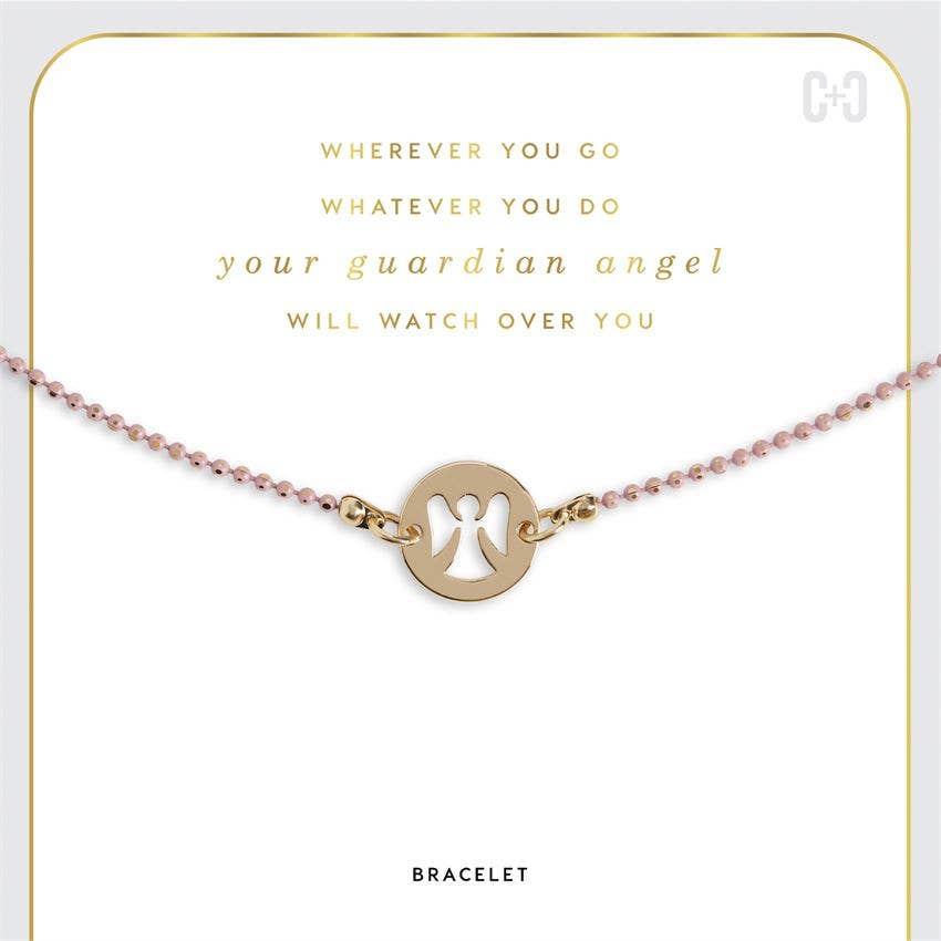 COCO + CARMEN - Guardian Angel Bracelet: Silver
