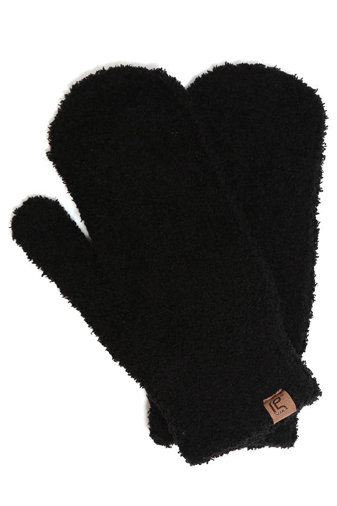 Solid Mittens: Ivory