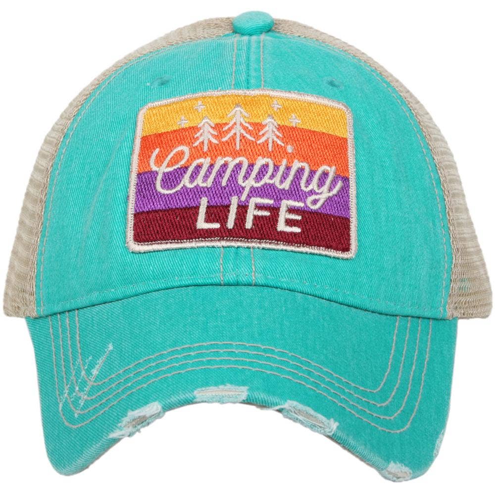 Camping Life Embroidered Trucker Hat