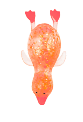Small Glitter Duck Sugar Squishy