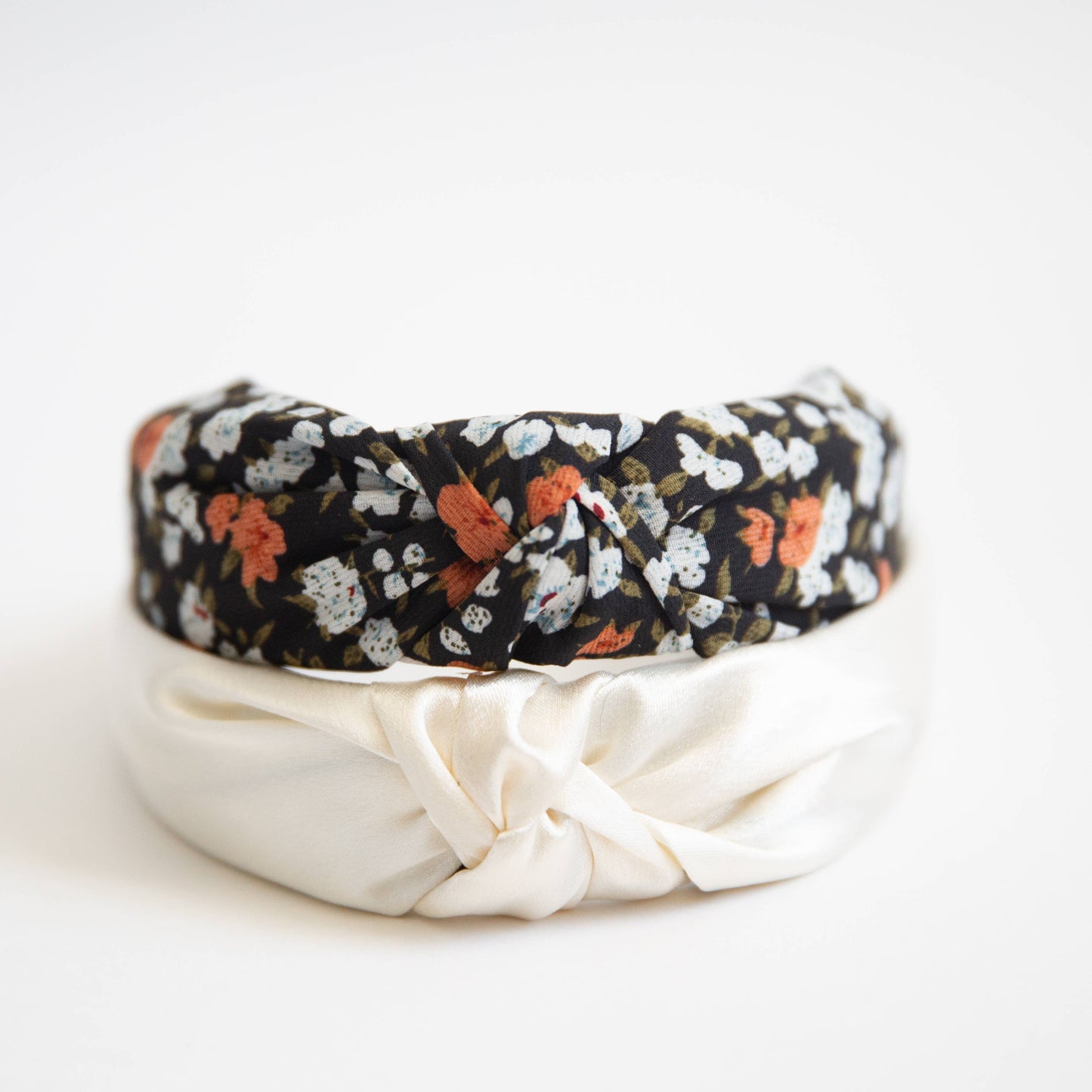 Isla Floral and Satin Headbands - 2 Pack