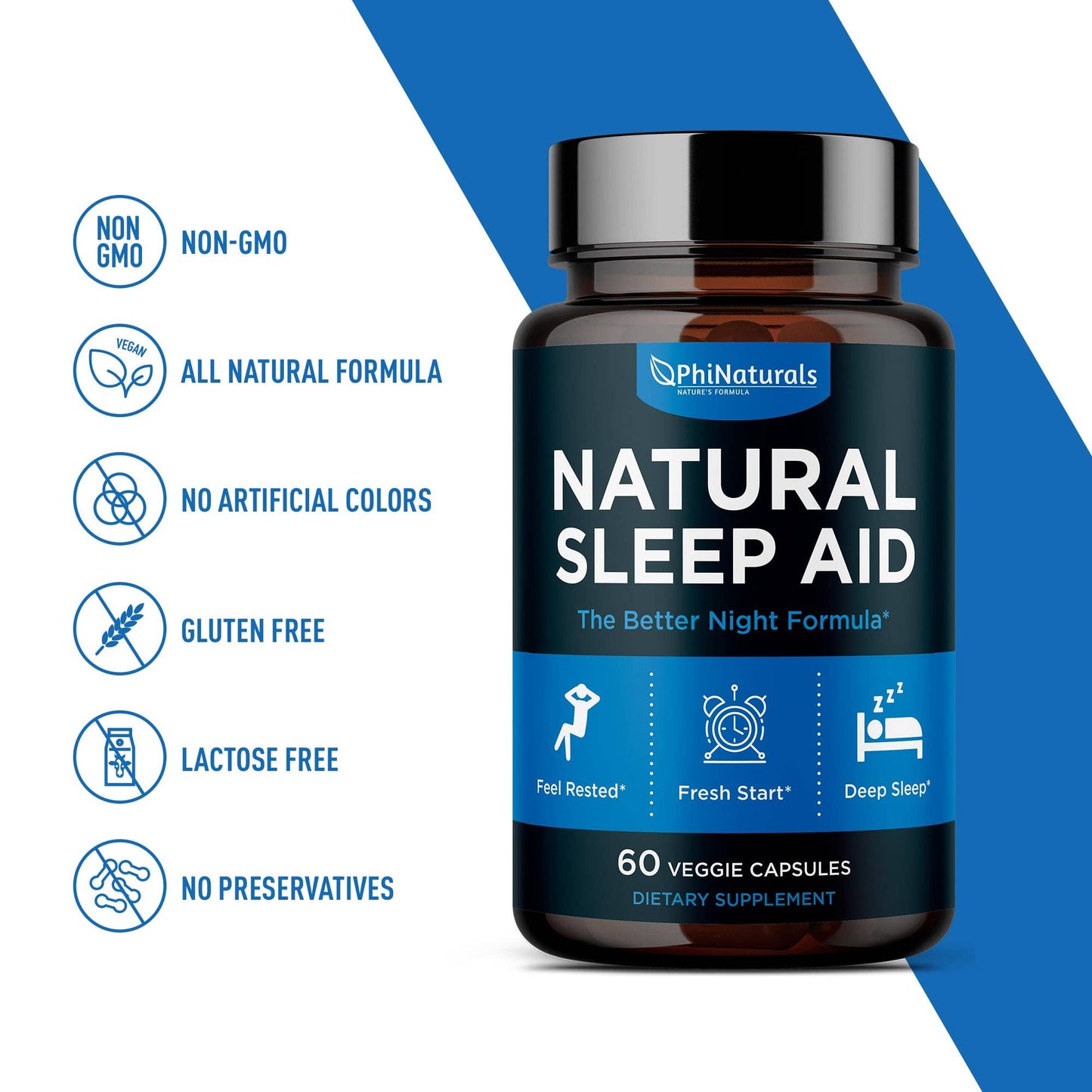 Natural Sleep Aid Herbal Supplement