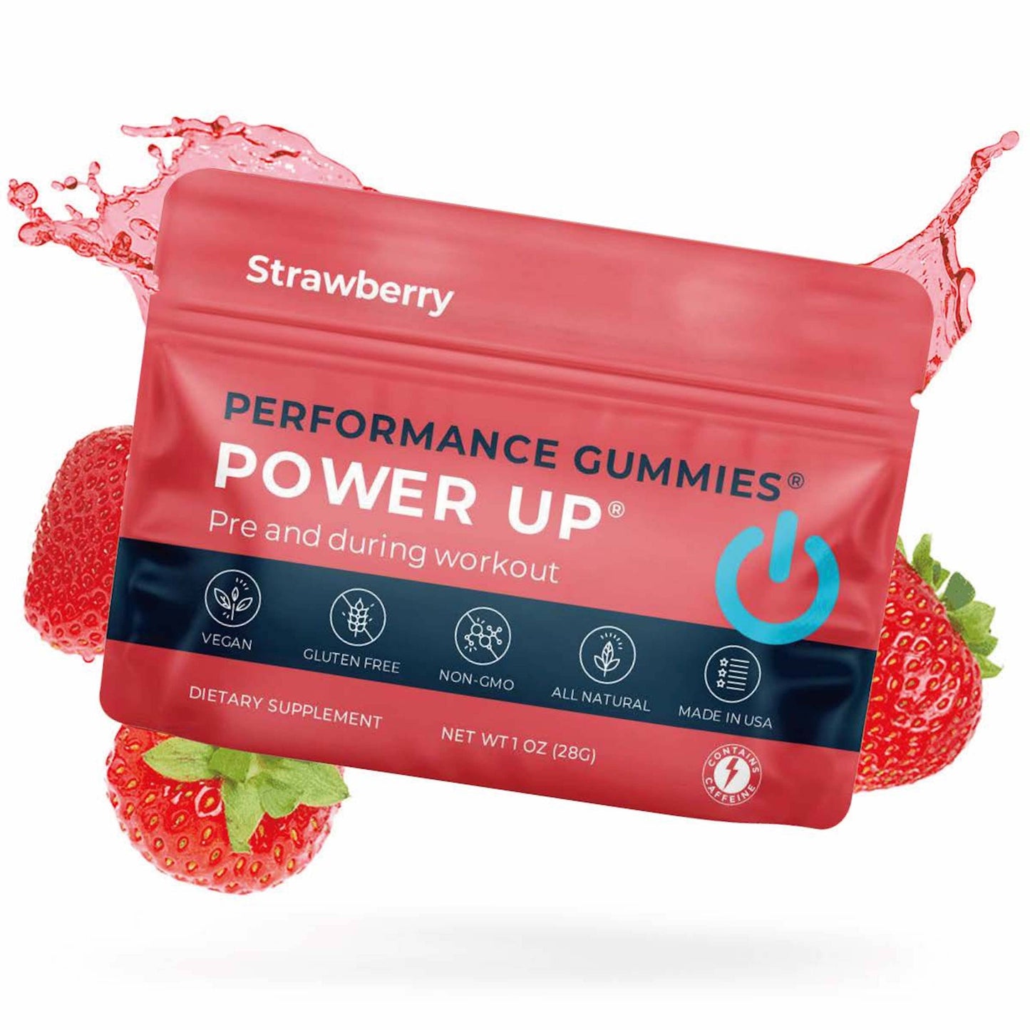 Pre Workout Gummies & Energy Supplements - Power Up One Packet (4 day supply)