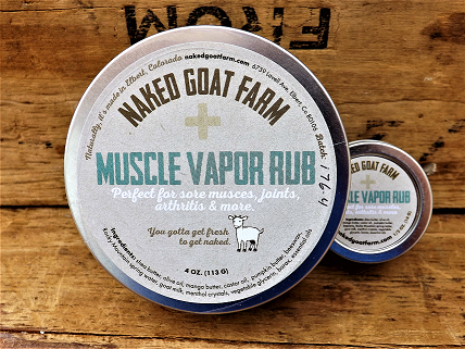 Naked Goat Farm Ltd. - Muscle Vapor Rub 1/2 oz