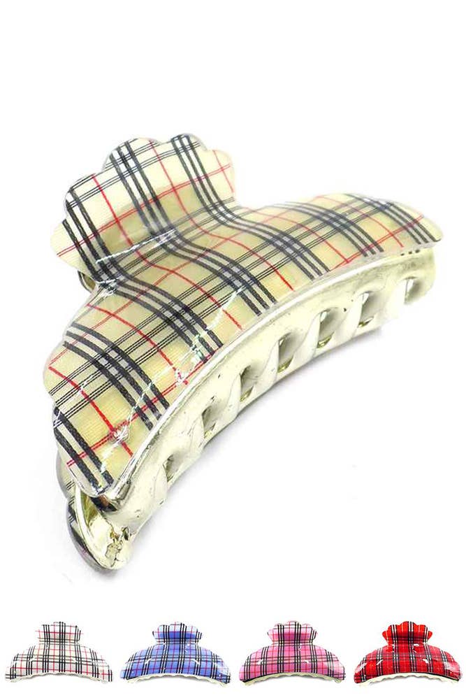 Check Pattern Hair Clip