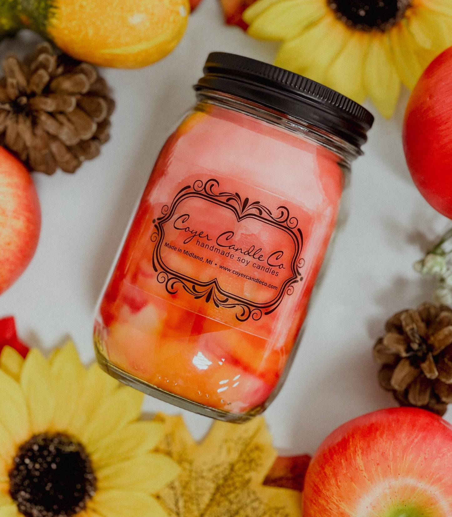 16 oz. Pint Mason Jar Candles - Fall Collection