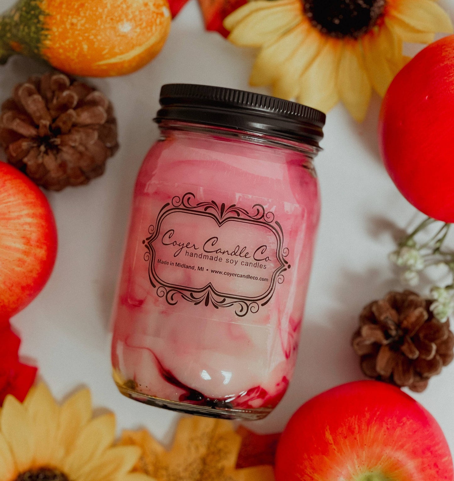 16 oz. Pint Mason Jar Candles - Fall Collection