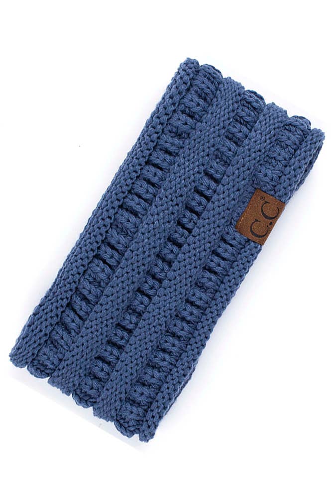 C.C Solid Ribbed Headwrap